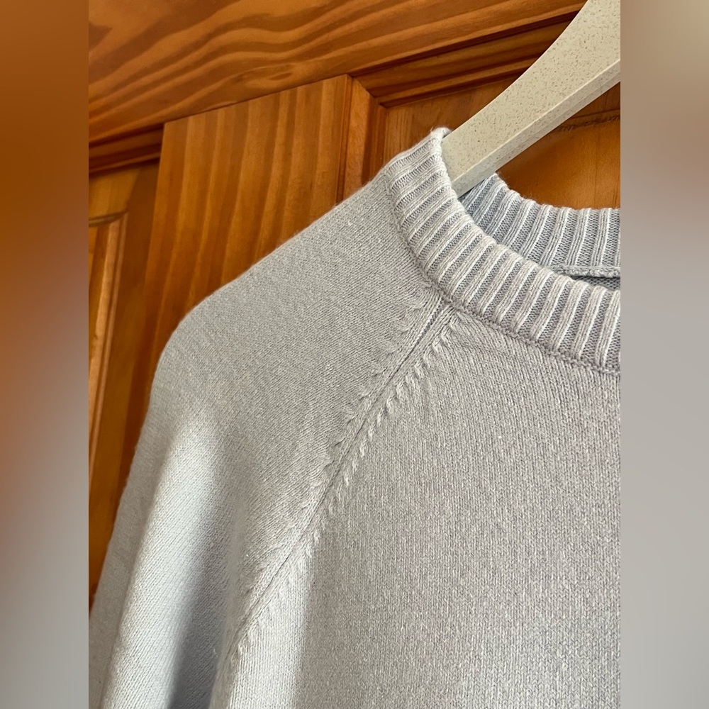 French Connection Pale Blue Crewneck Sweater - Picture 2 of 4